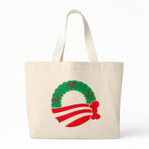 Obama Holiday Wreath Bag