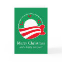 Obama Holiday Wreath cards by strk3 Obama Holiday Wreath cards