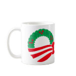 Obama Holiday Wreath Mug
