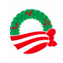 Obama Holiday Wreath t-shirts by strk3 Obama Holiday Wreath t-shirts