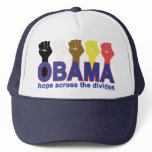 OBAMA HOPE ACROSS THE DIVIDES TRUCKER HATS