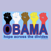 OBAMA HOPE ACROSS THE DIVIDES posters