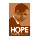 Obama - Hope Brown Poster posters by cpope929 Obama - Hope Brown Poster posters