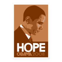 Obama - Hope Brown Poster posters