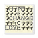 Obama - Hope, Change, Love, Peace magnets by moya_apparel Obama - Hope, Change, Love, Peace magnets