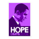 Obama - Hope Dark Purple Poster posters