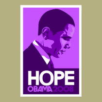 Obama - Hope Dark Purple Poster posters