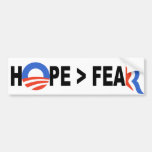 Obama Hope Greater Than Fear Romney 2012 Bumper Stickers