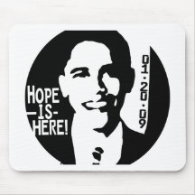 Obama Hope is Here 2009 Gear Mouse Mats