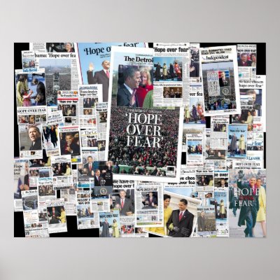 Obama: Hope Over Fear poster by benwikler