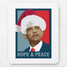Obama Hope & Peace Mouse Pad