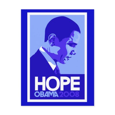 Obama Hope Postcard by cpope929