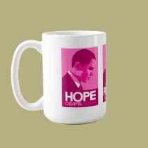 Obama - Hope, Progress, Change Dark Pink Mug by cpope929 Obama - Hope, Progress, Change Dark Pink Mug