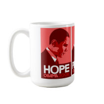 Obama - Hope, Progress, Change Dark Red Mug by cpope929 Obama - Hope, Progress, Change Dark Red Mug