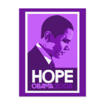 Obama Hope Purple postcards