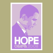 Obama - Hope Purple Poster posters