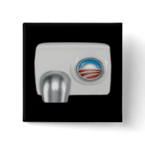 Obama Hot Air Machine Pinback Buttons