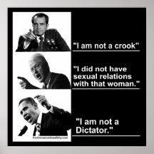 Obama-"I Am Not A Dictator" Posters
