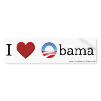 Obama "I Love Obama" Bumper Sticker