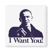Obama I Want You! Magnet