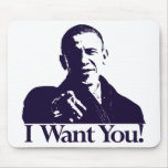 Obama I Want You! Mousepad