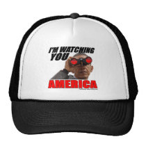 Obama - I'm Watching You America Mesh Hat
