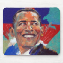 Obama Impressionist Mouse Pads