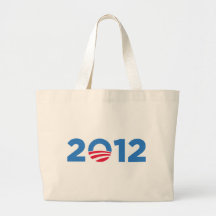 Obama in 2012 tote bags