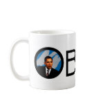 Obama in a Blue Circle Coffee Mug