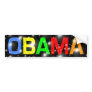 Obama in Colorful Bubbles Bumper Sticker