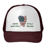 Obama In Offaly US Flag On Irish Harp Hat at Zazzle