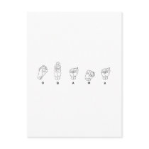 Obama-In Sign Langue postcards by BarackObamaStore Obama-In Sign Langue postcards