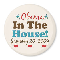 Obama In The House Magnet