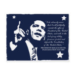 Obama Inaugural Speech Post Card