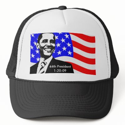Obama Inauguration 2009 Souvenir Hat by NightSweatsDiva