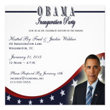 Obama Inauguration 2013 Party Invitation