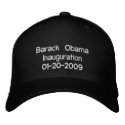 Obama Inauguration 20-01-09 embroidered hats by Obama_Keepsakes Obama Inauguration 20-01-09 embroidered hats