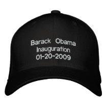 Obama Inauguration 20-01-09 embroidered hats by Obama_Keepsakes Obama Inauguration 20-01-09 embroidered hats