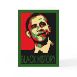 Obama Inauguration, Black History Month T-Shirts Card