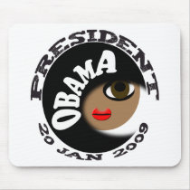 Obama Inauguration Buttons and T-Shirts! Mouse Pads