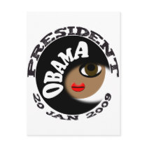 Obama Inauguration Buttons and T-Shirts! Postcards
