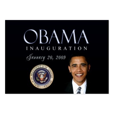 Obama Inauguration cards Business Card by aslentz