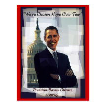 Obama Inauguration Day 2009 Souvenir Post Card