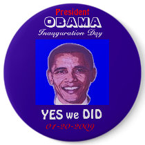 OBAMA Inauguration Day Button