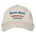 Obama Inauguration Day Collectors embroidered hats by Obama_Keepsakes Obama Inauguration Day Collectors embroidered hats