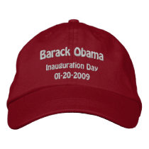Obama Inauguration Day Commemorative Collectors embroidered hats by Obama_Keepsakes Obama Inauguration Day Commemorative Collectors embroidered hats