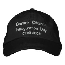 Obama Inauguration Day Commemorative Collectors embroidered hats by Obama_Keepsakes Obama Inauguration Day Commemorative Collectors embroidered hats