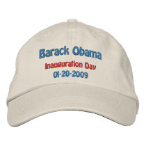 Obama Inauguration Day Commemorative embroidered hats by Obama_Keepsakes Obama Inauguration Day Commemorative embroidered hats