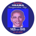 OBAMA Inauguration Day Sticker by elenaind OBAMA Inauguration Day Sticker