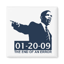 Obama Inauguration End of an Error Refrigerator Magnets